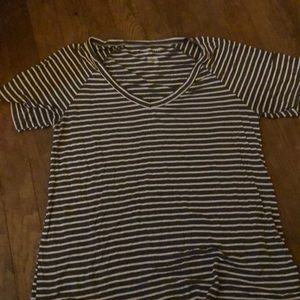striped v neck